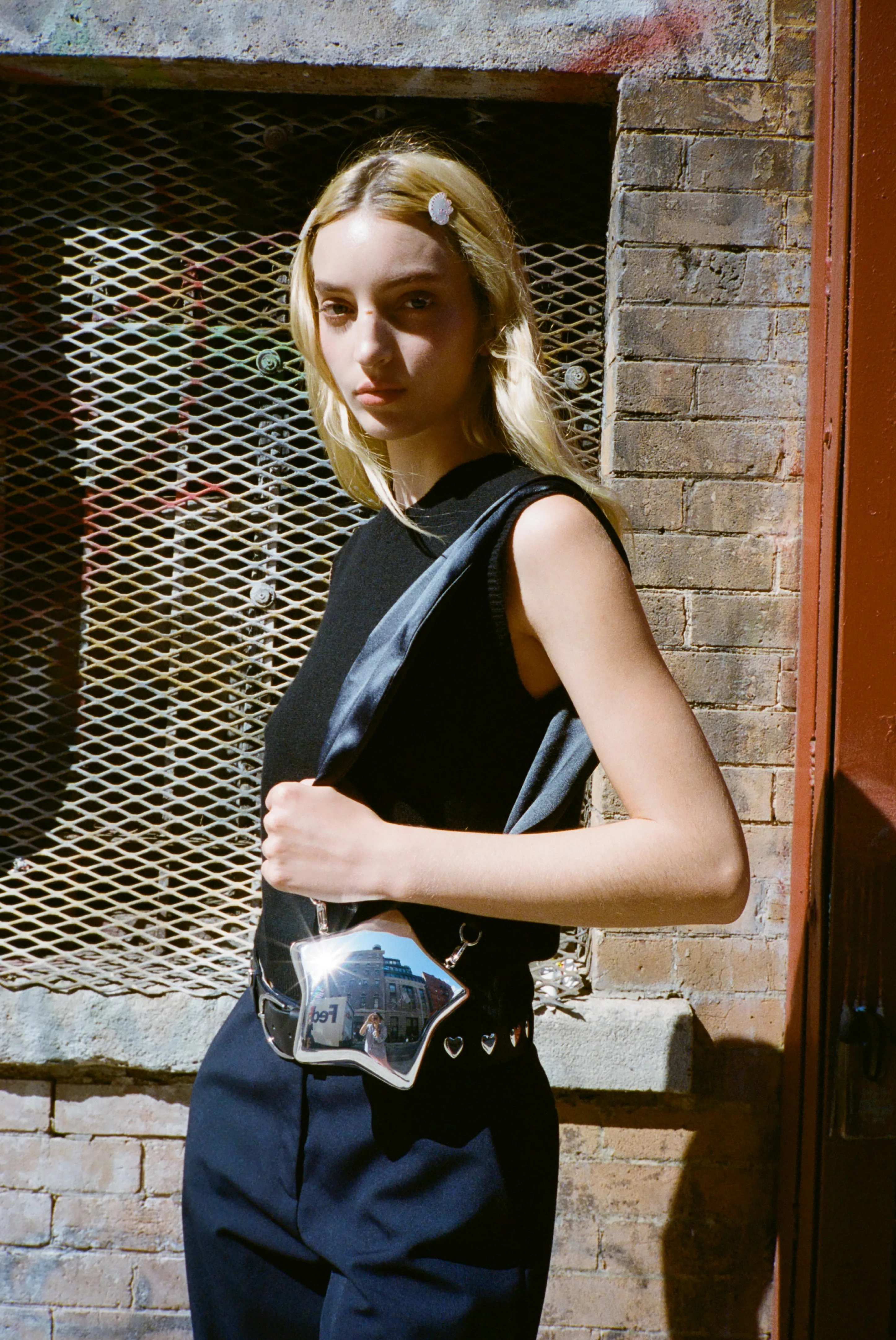 STAR LOCKET BAG IN BLACK