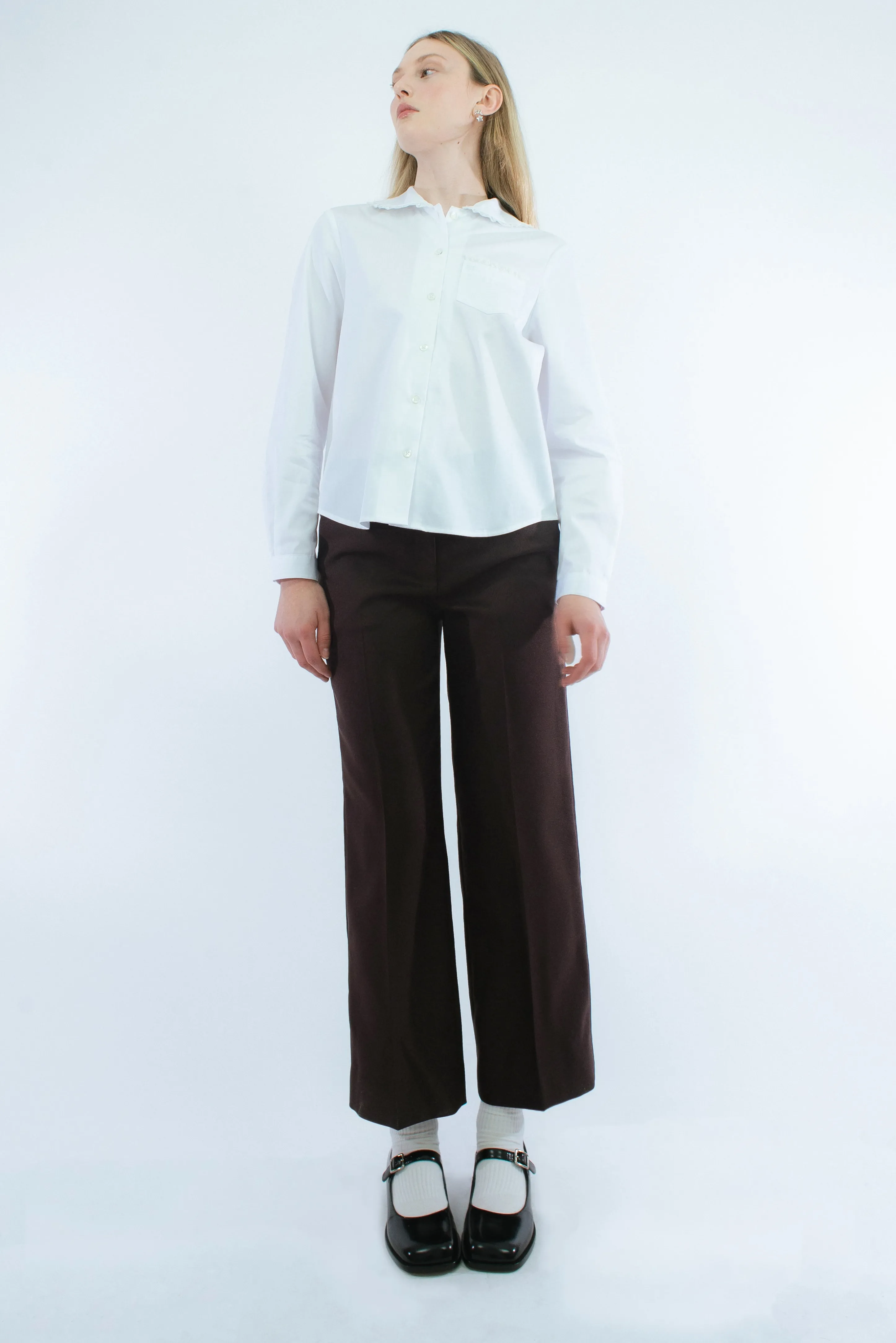 BOXY PANT IN BROWN