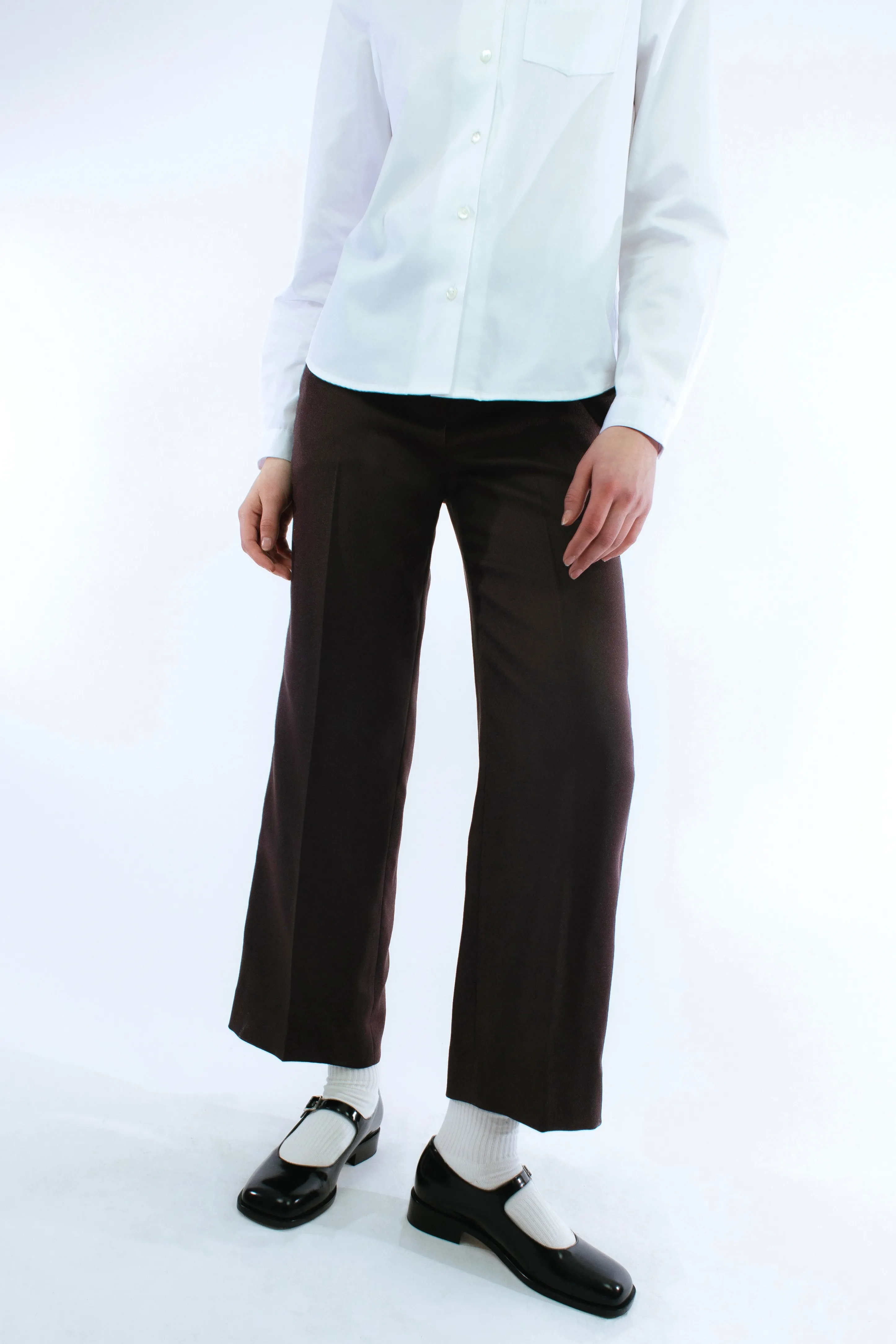 BOXY PANT IN BROWN