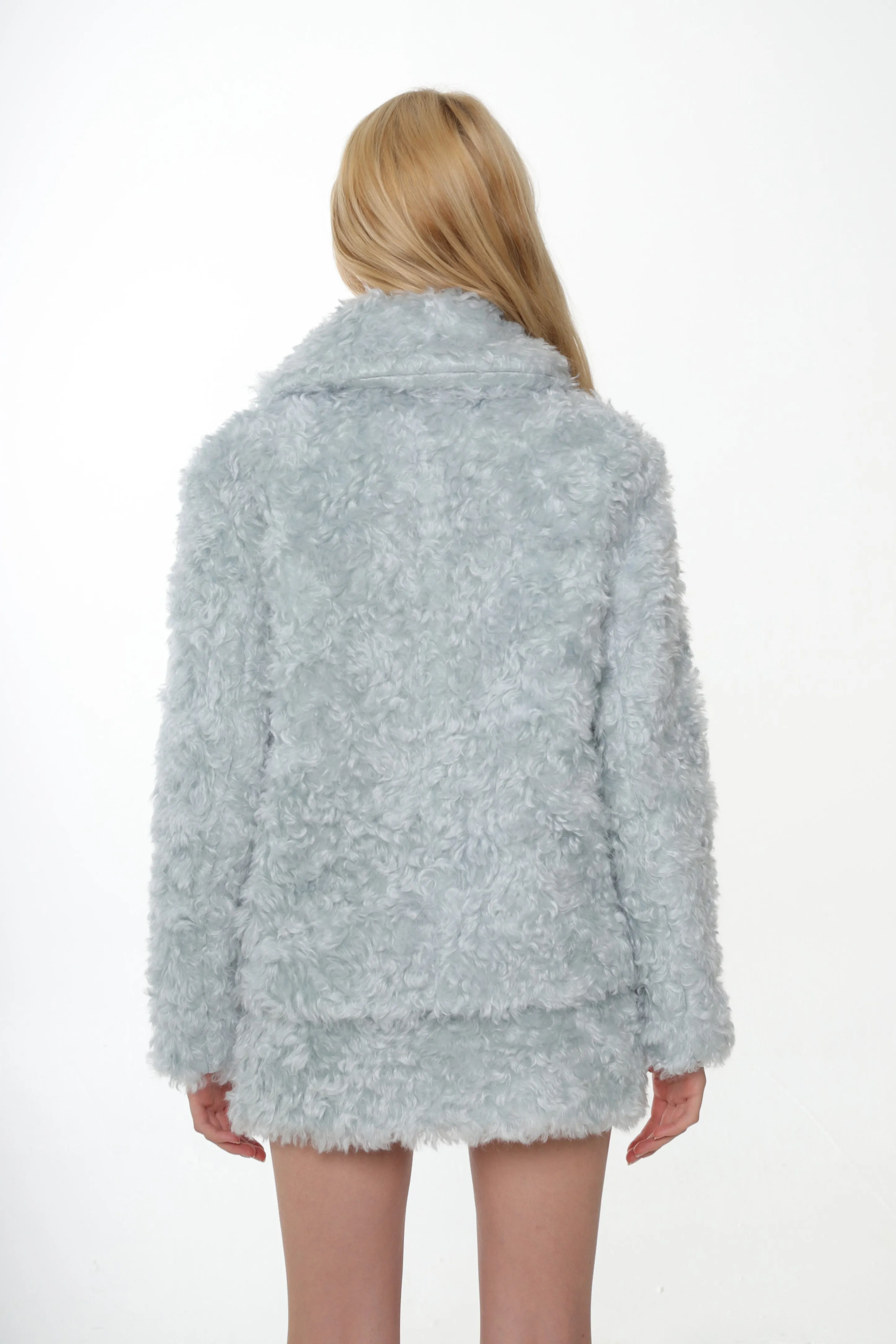 PERU JACKET IN ICE BLUE