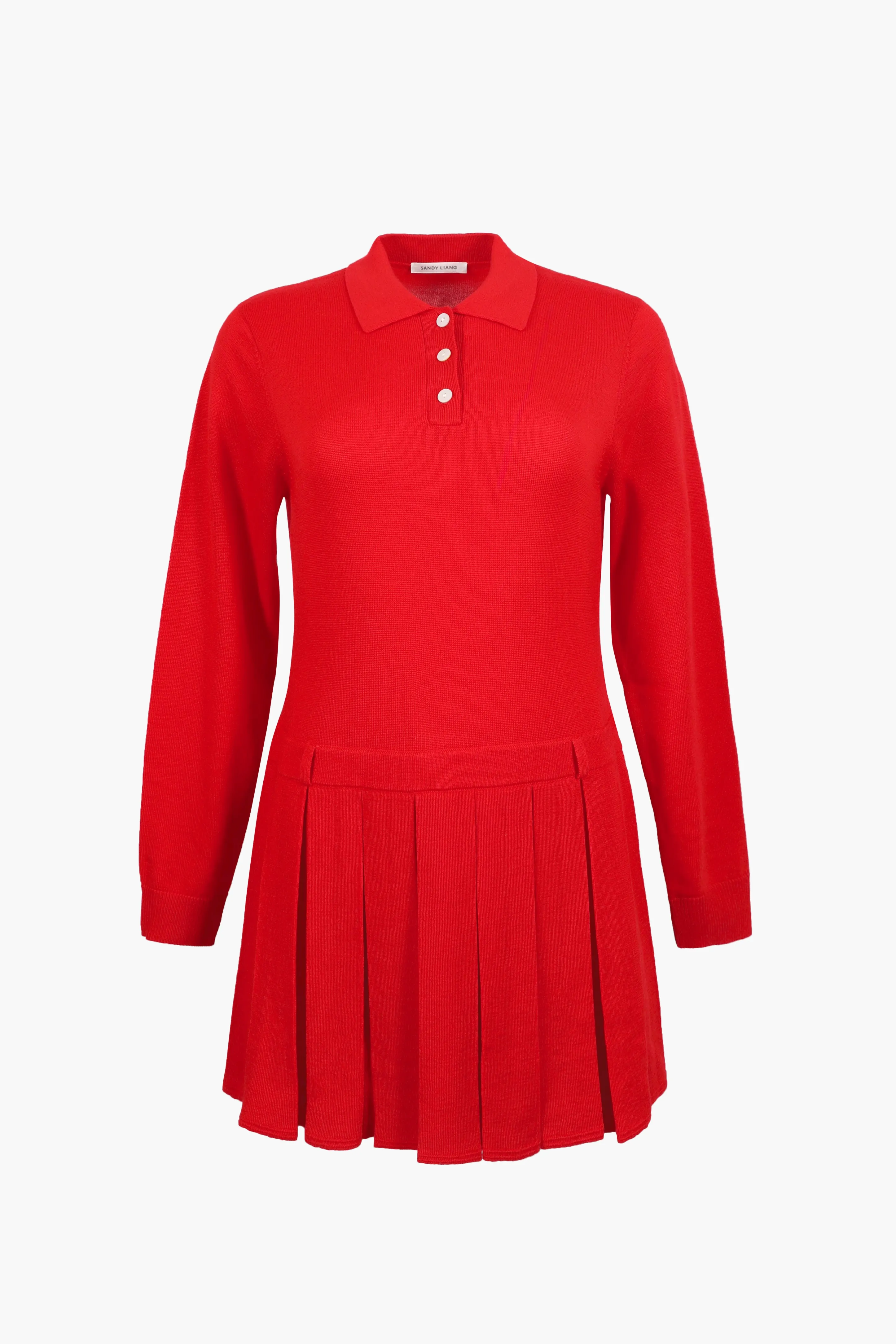 HAGUE SWEATER DRESS IN RED