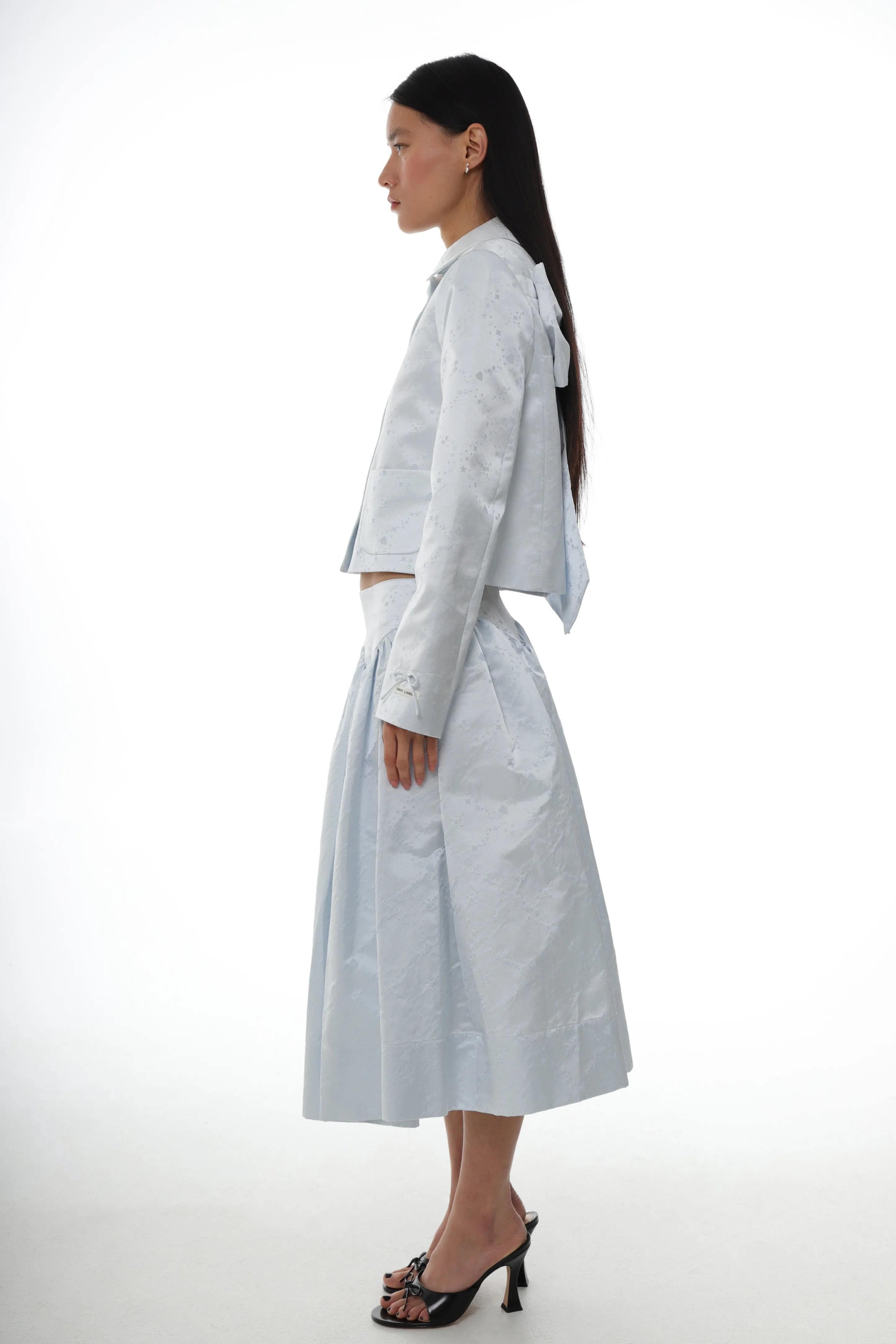 MURANO SKIRT IN ICE BLUE