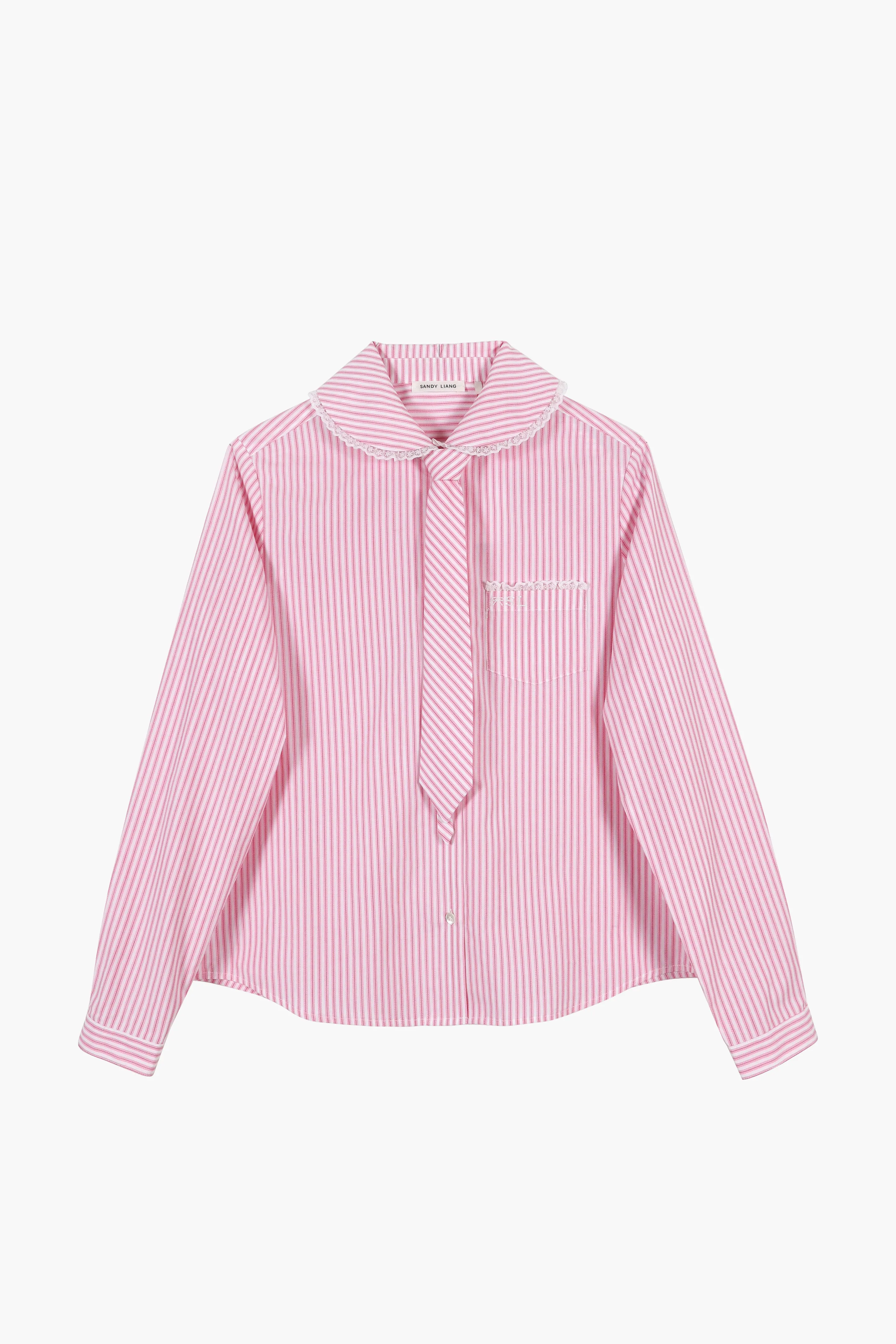 CARDIFF SHIRT IN PINK STRIPE
