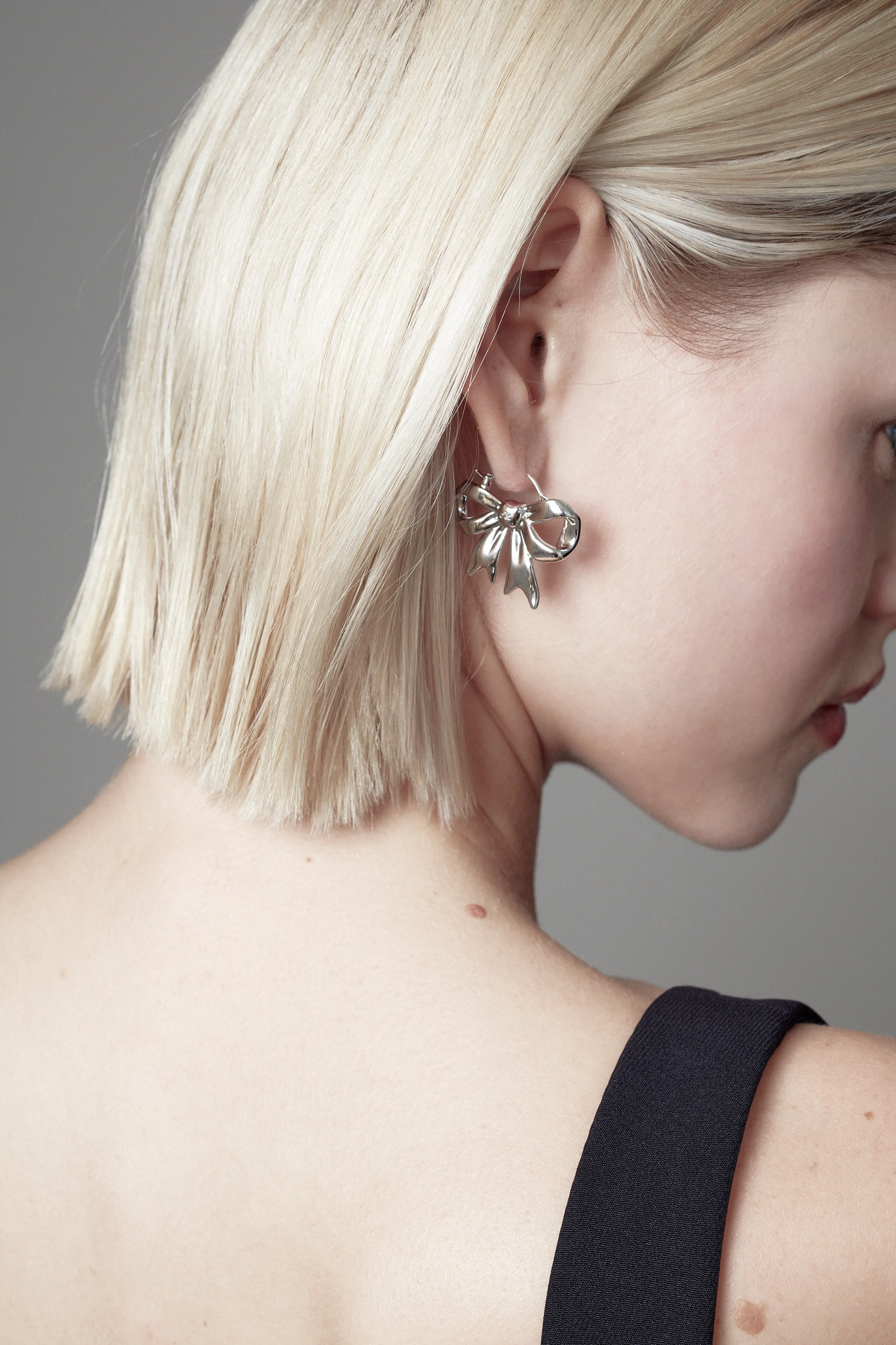 MONYO HOOPS IN SILVER