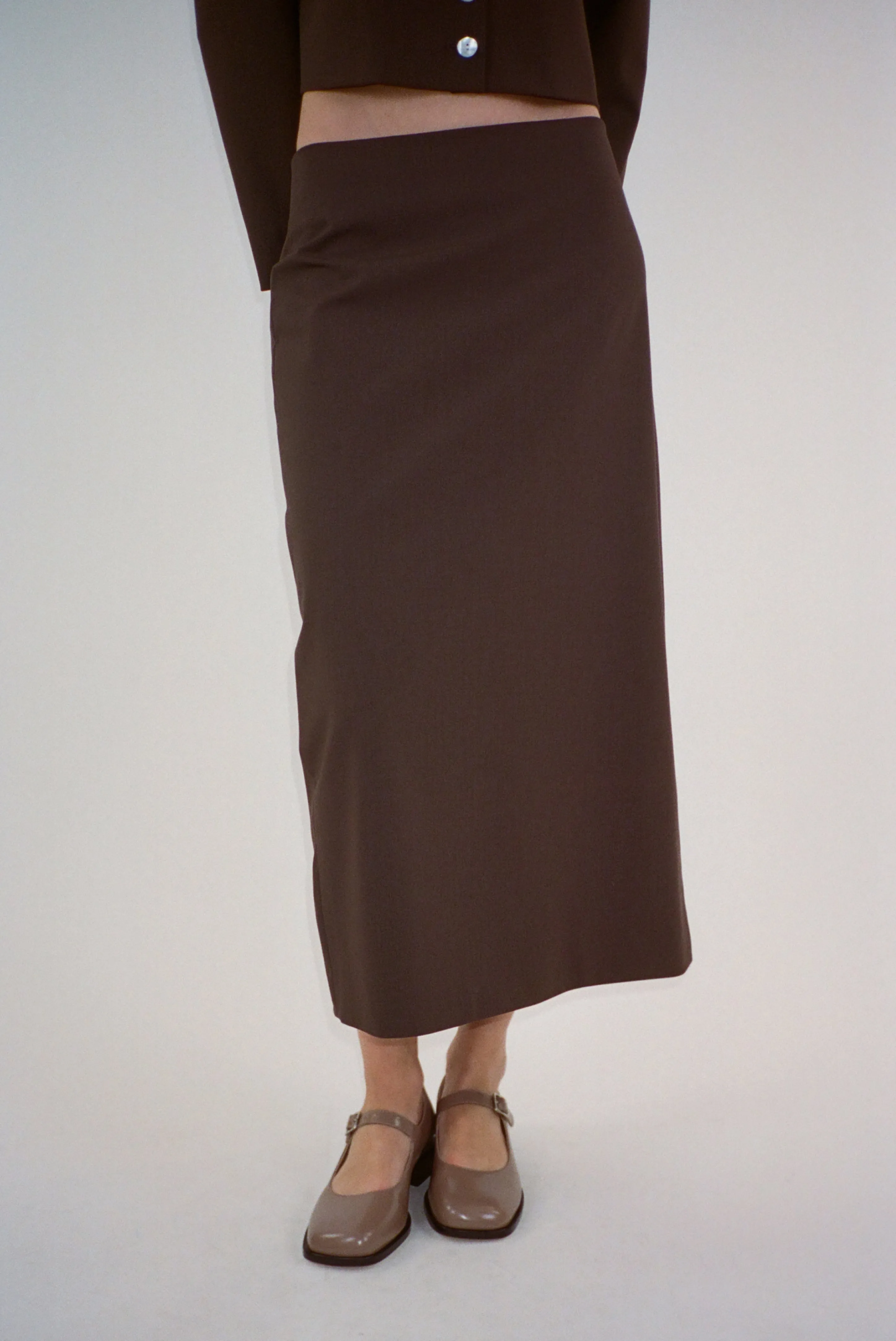 TOES SKIRT IN BROWN