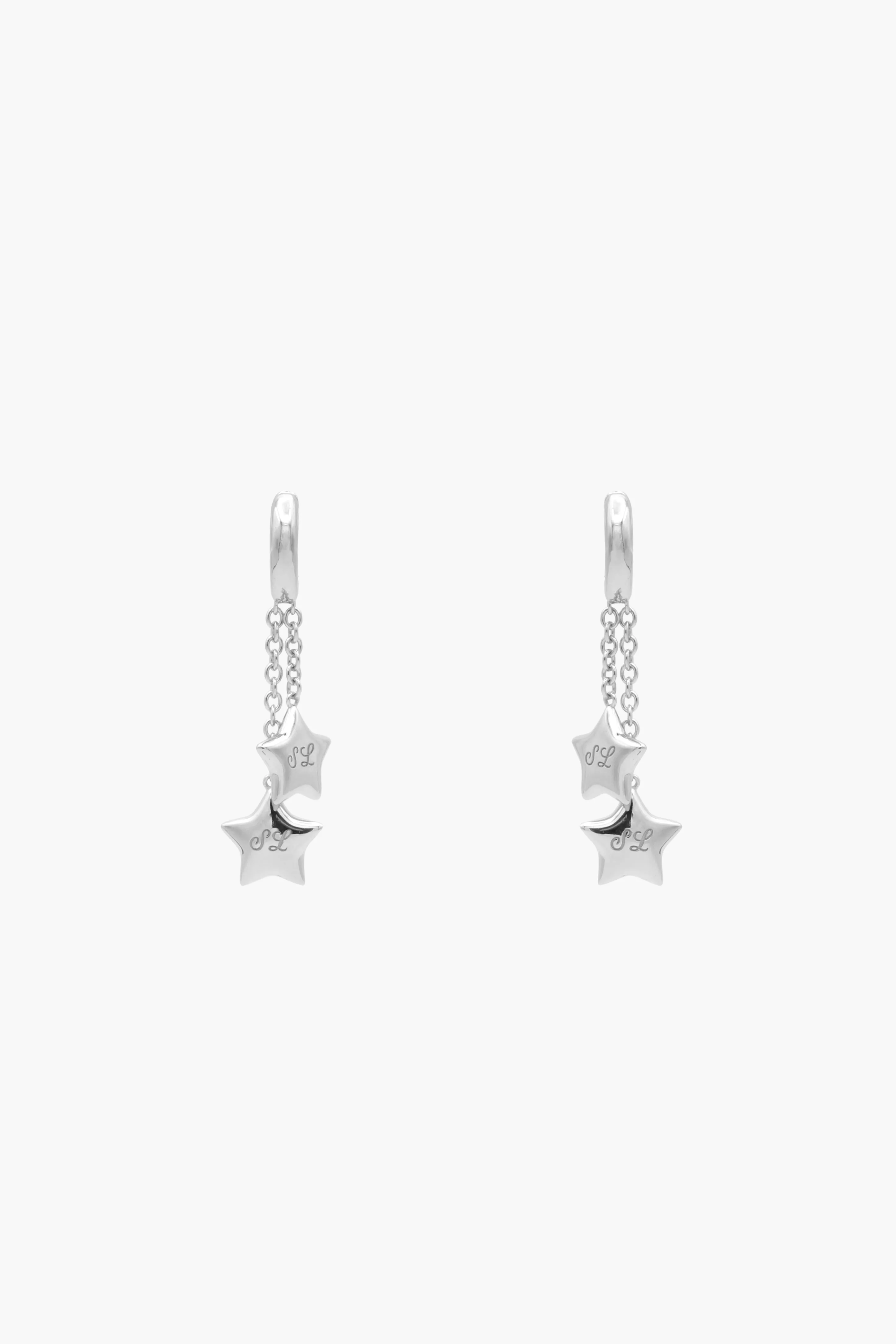 TWIN EARRINGS IN STERLING SILVER