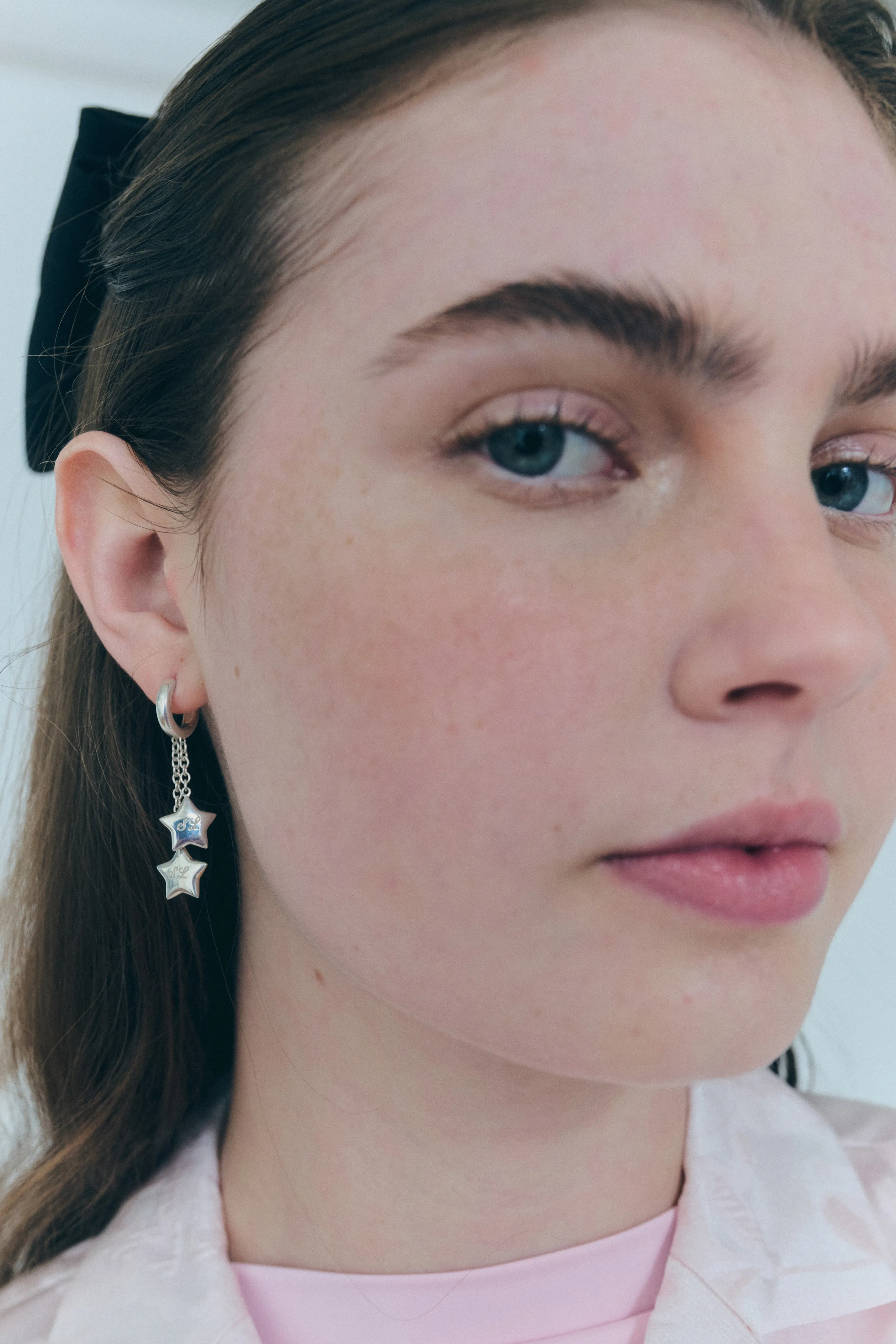 TWIN EARRINGS IN STERLING SILVER