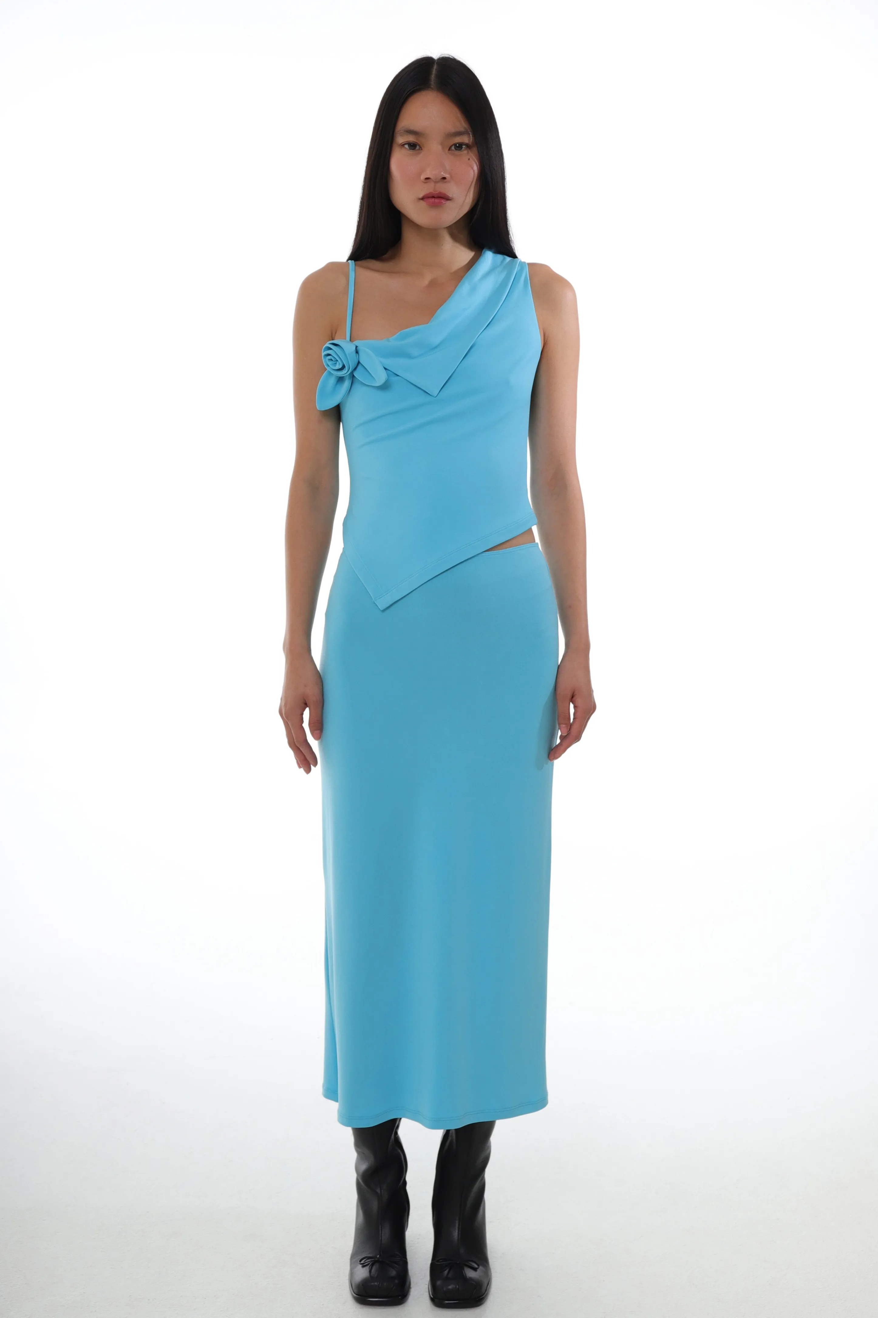 DORY TOP IN TURQUOISE