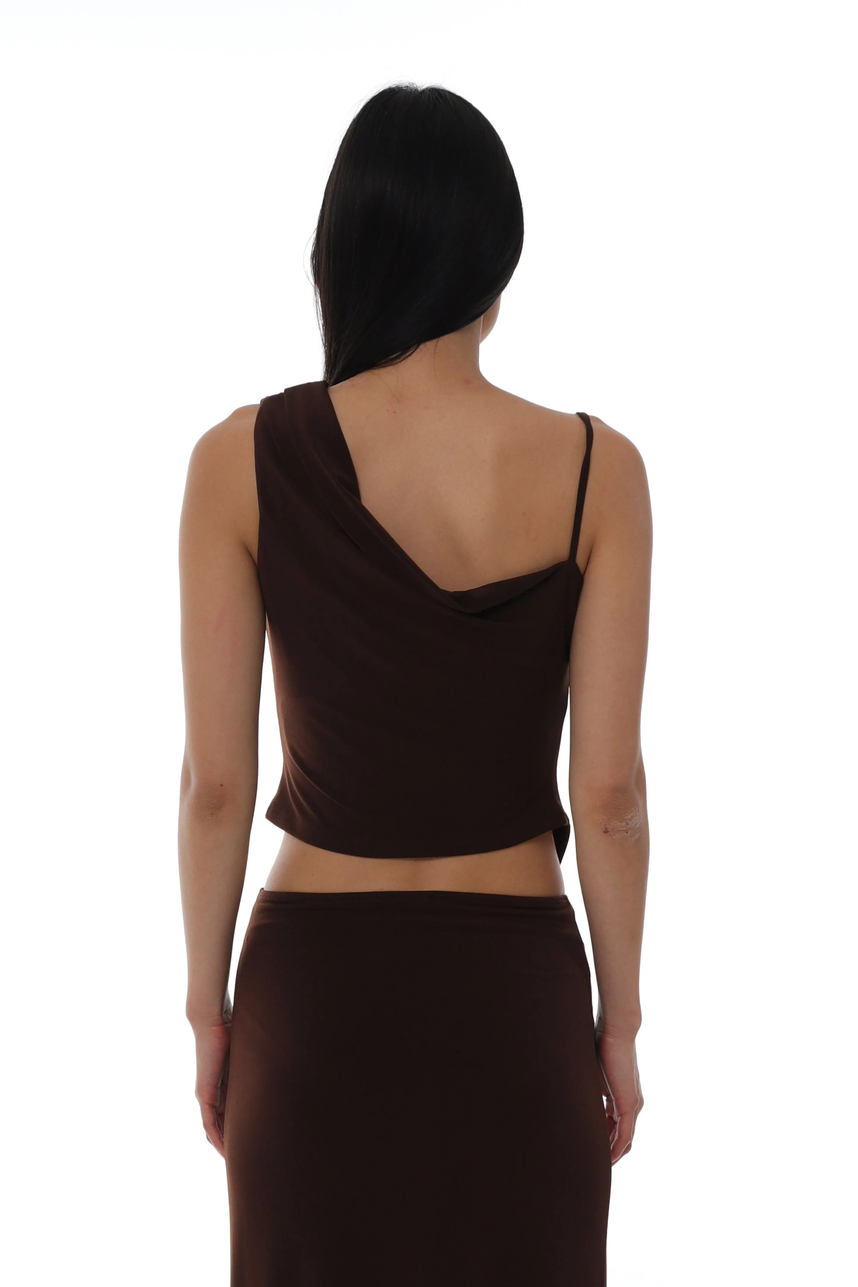 DORY TOP IN DARK BROWN