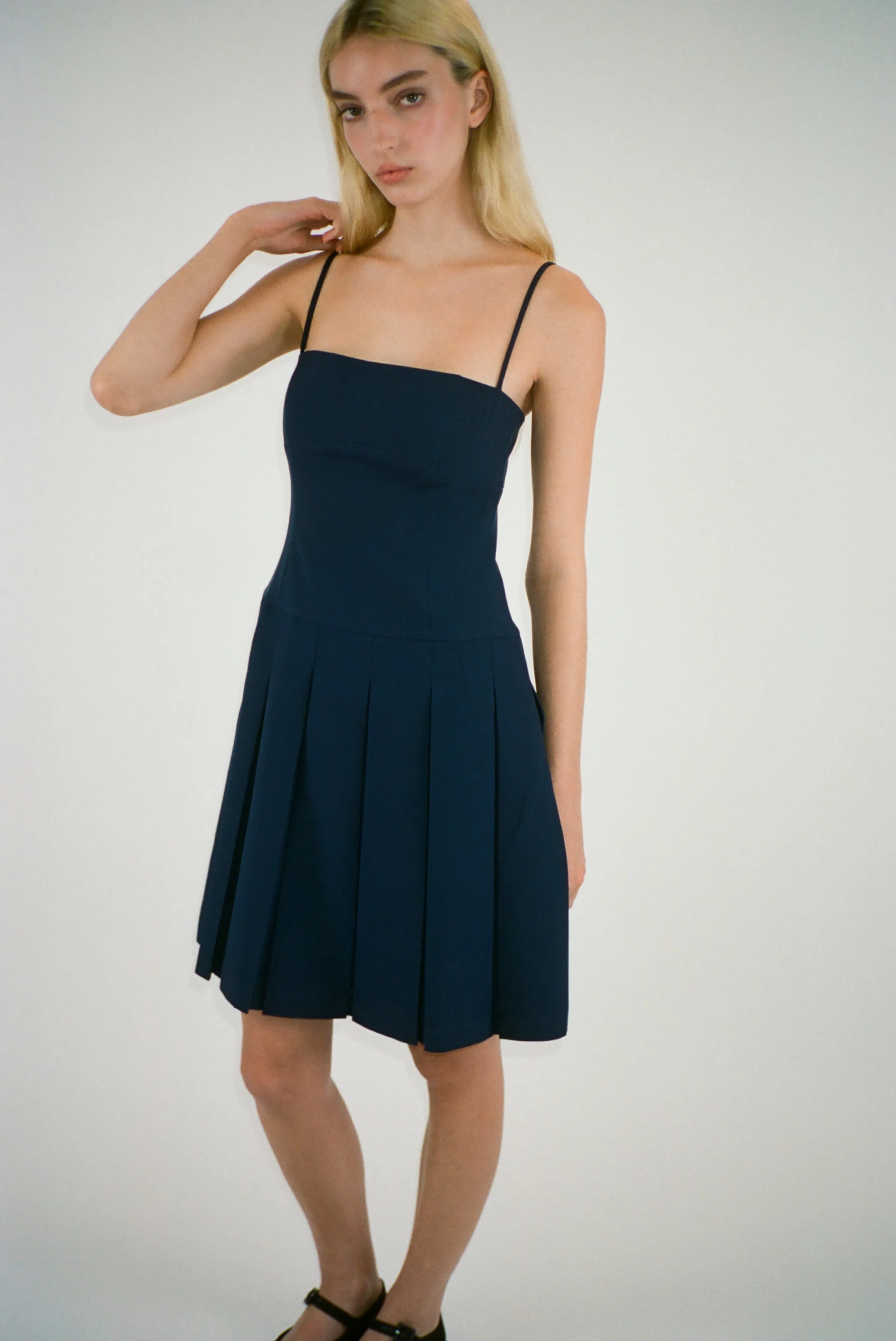 ROO DRESS IN NAVY