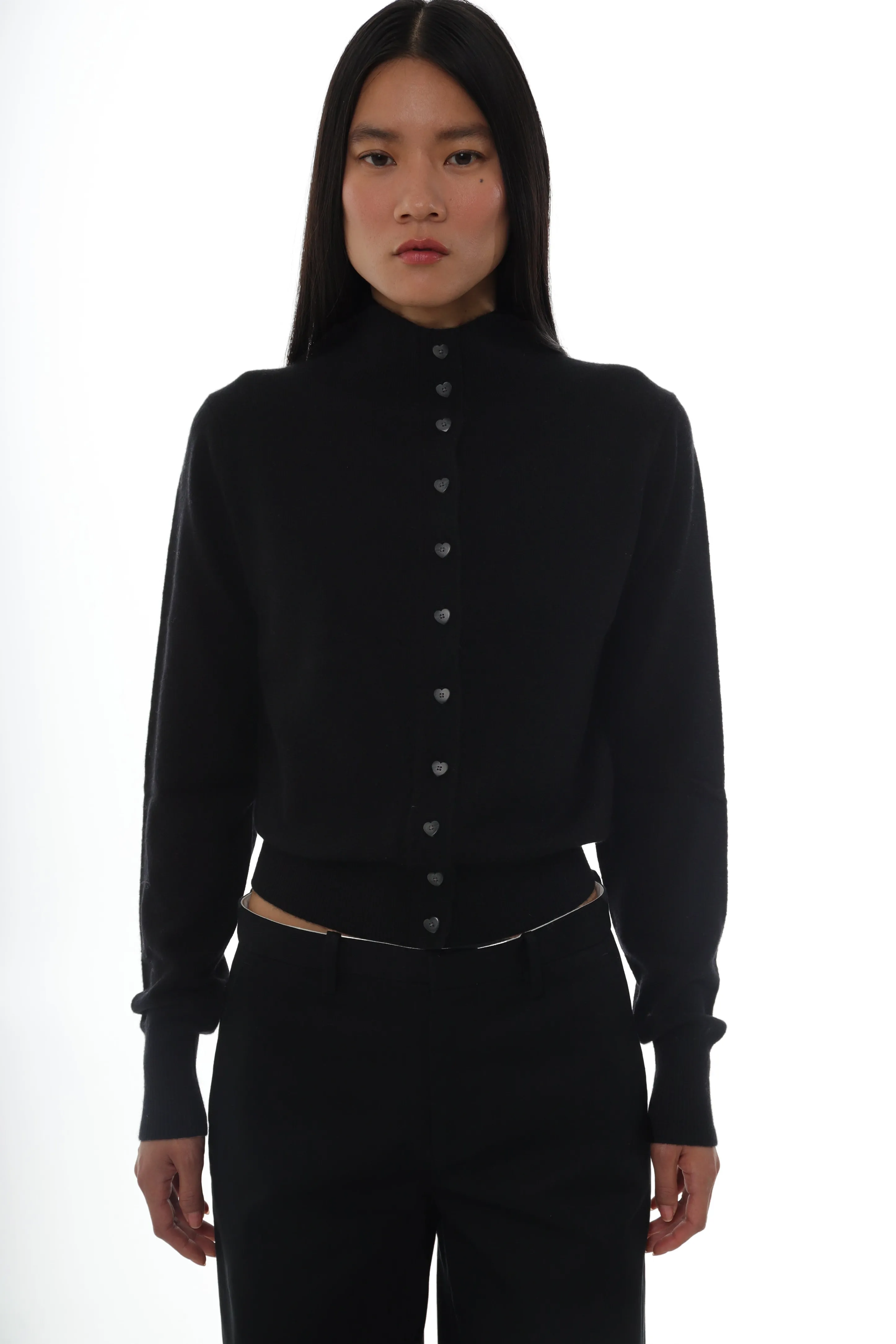 BOUIE CARDIGAN IN BLACK