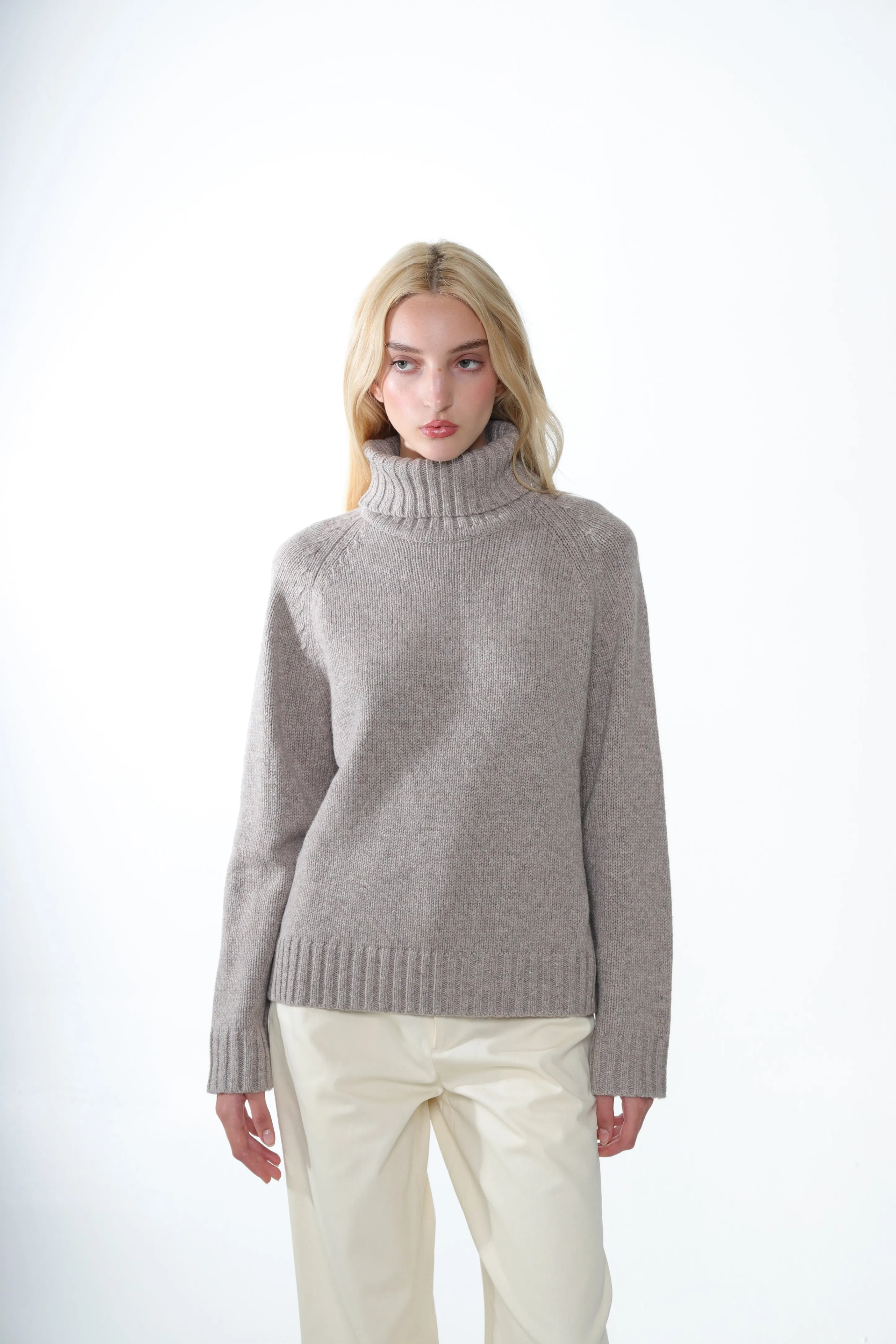 GUMS SWEATER IN TAUPE