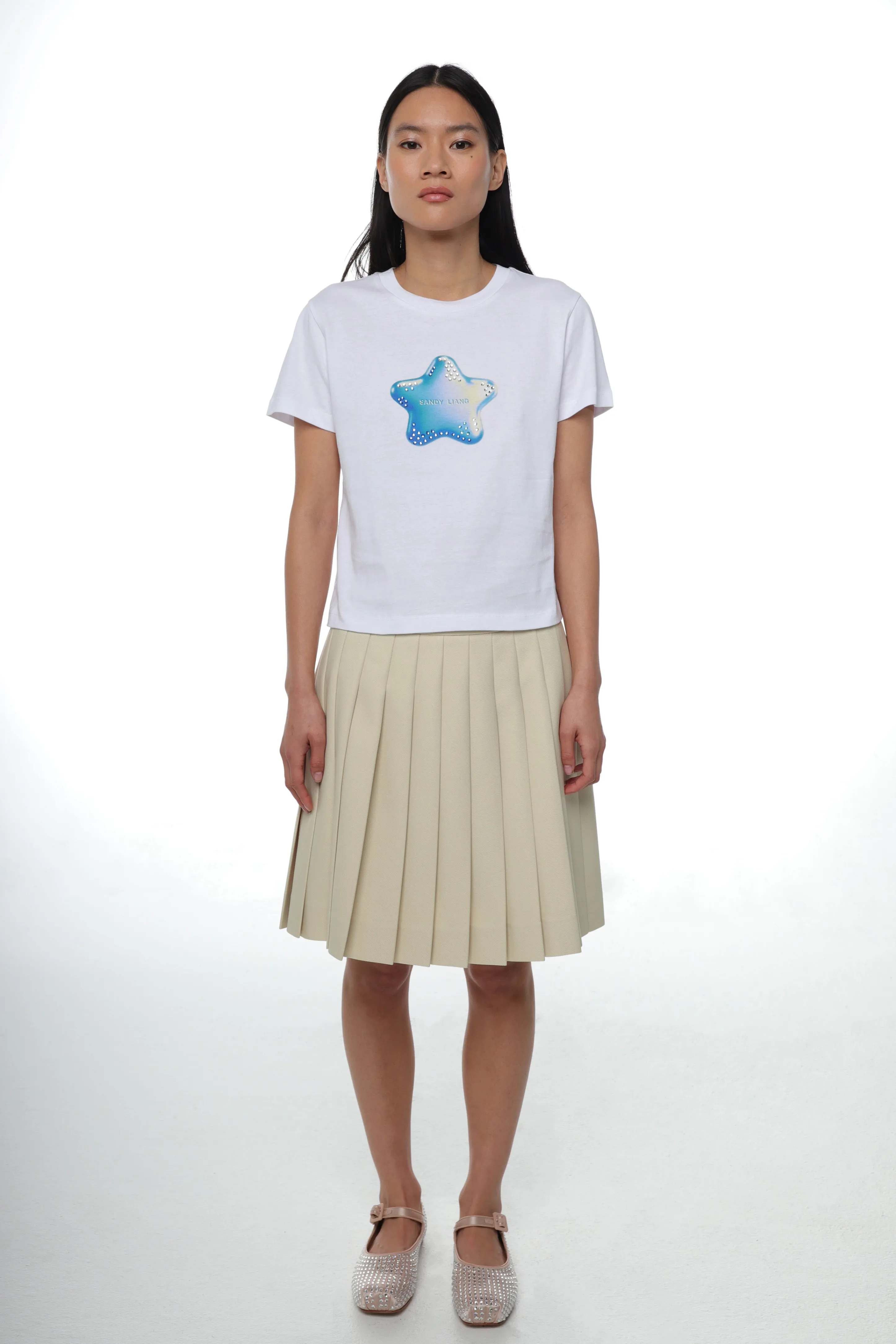 AME BABY TEE IN WHITE