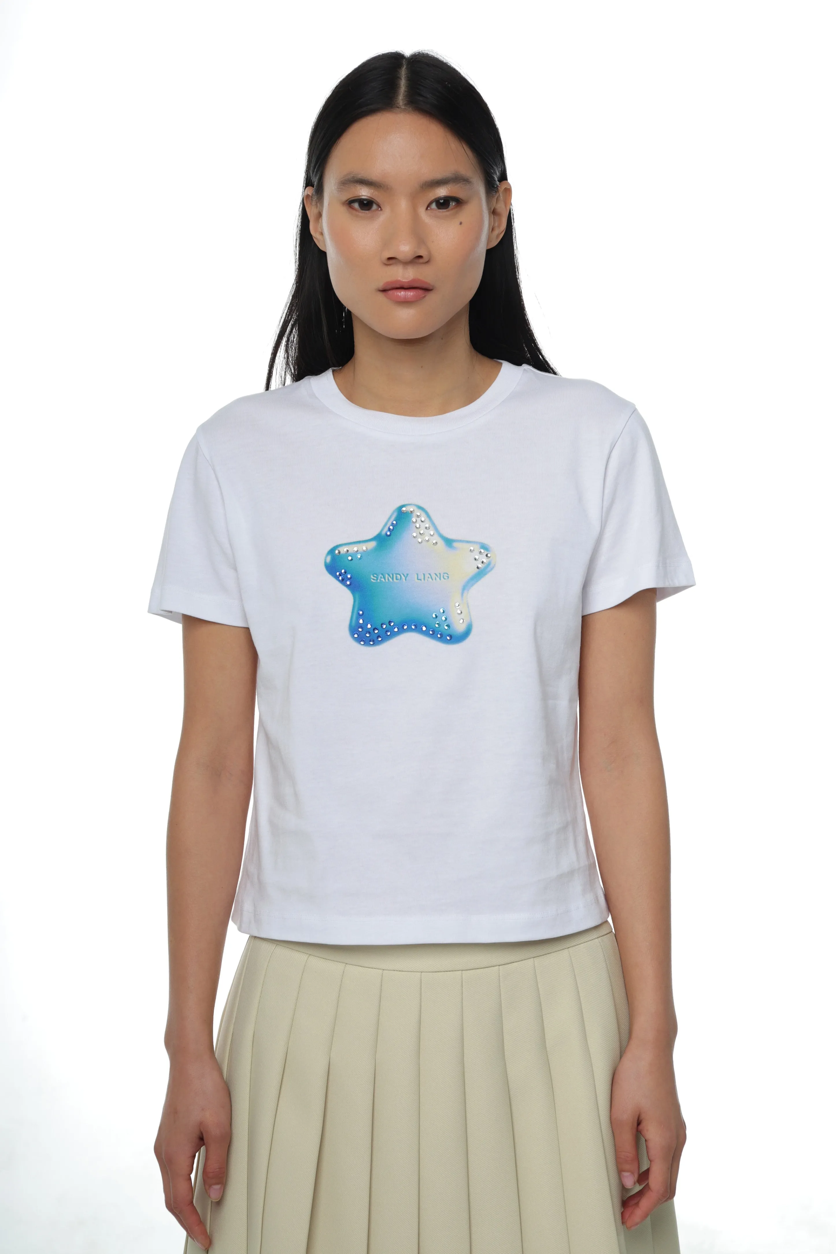 AME BABY TEE IN WHITE