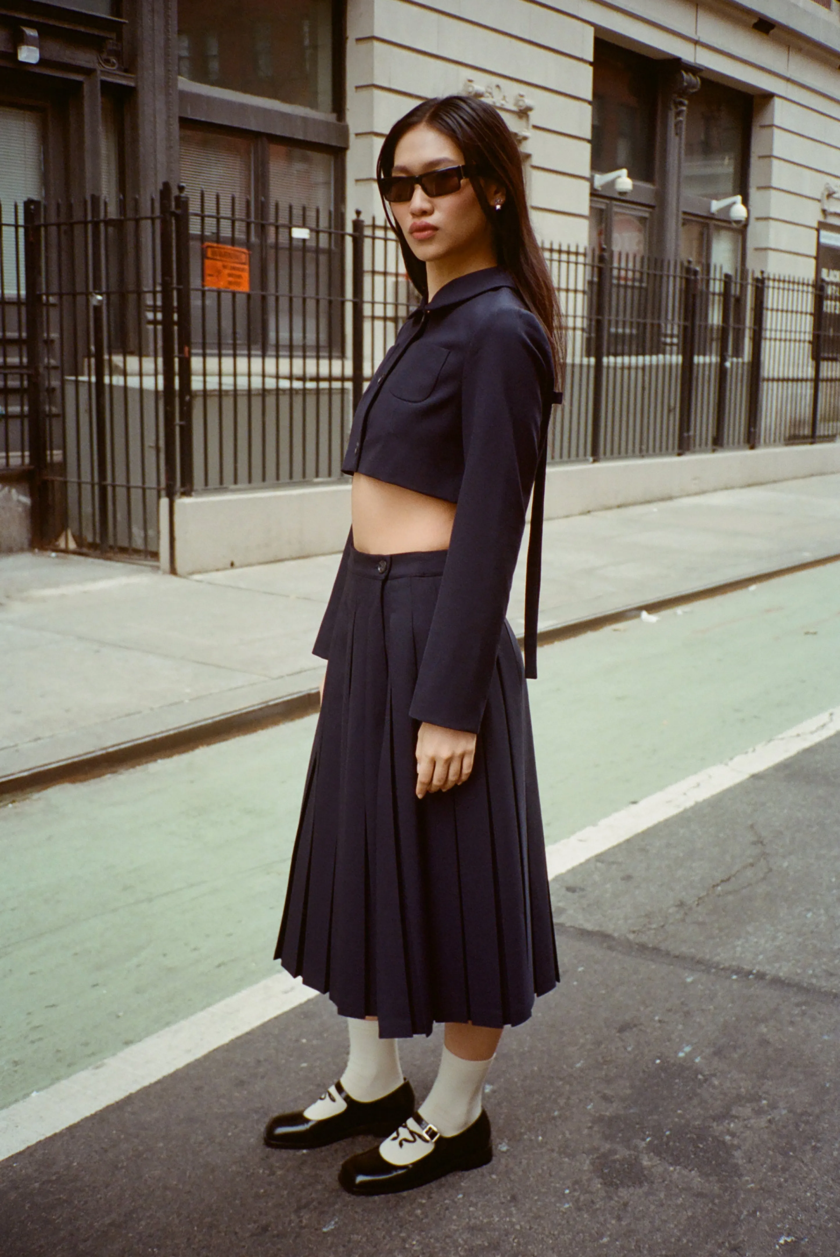 ENNIS JACKET IN DARK NAVY