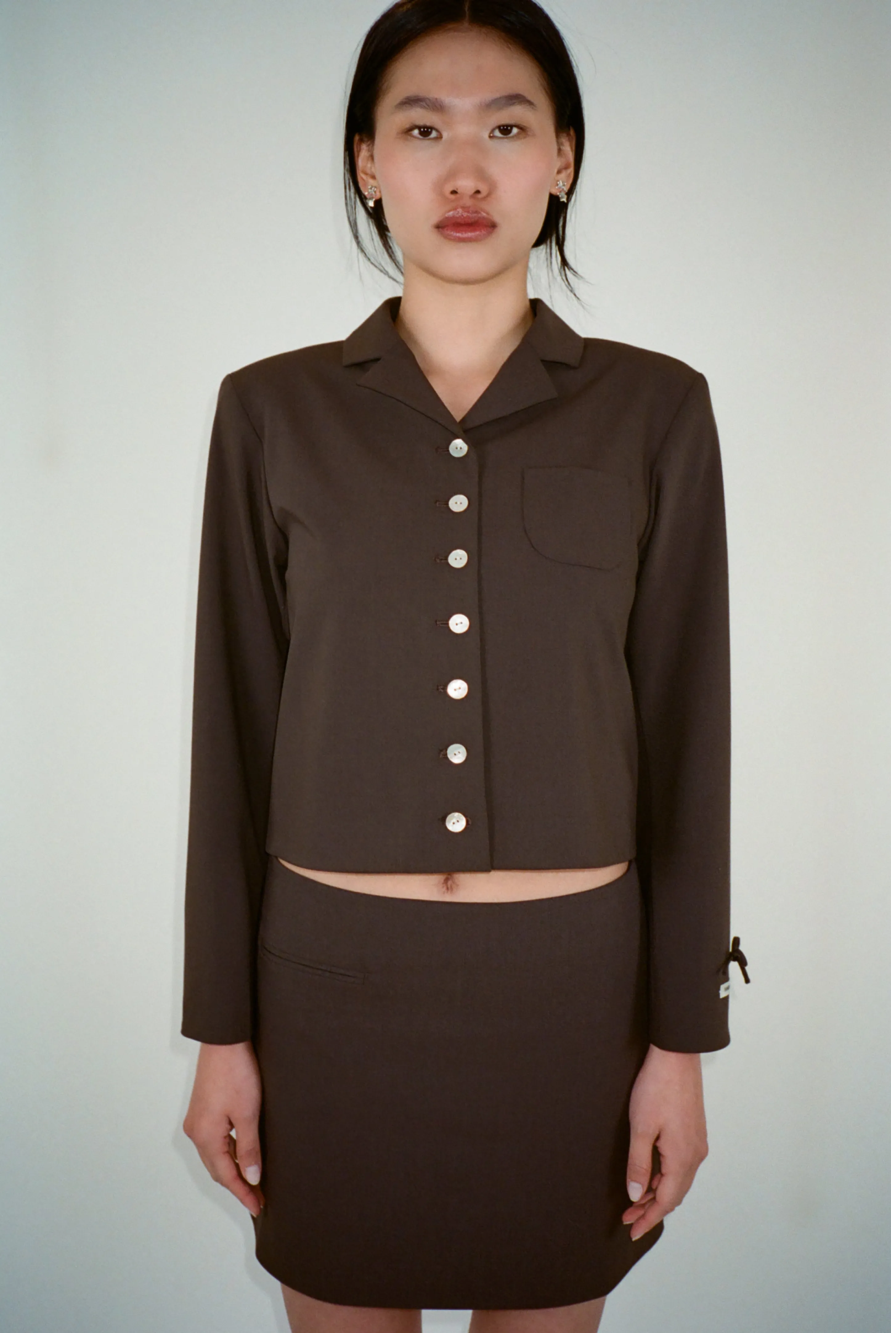 CHARM JACKET IN BROWN