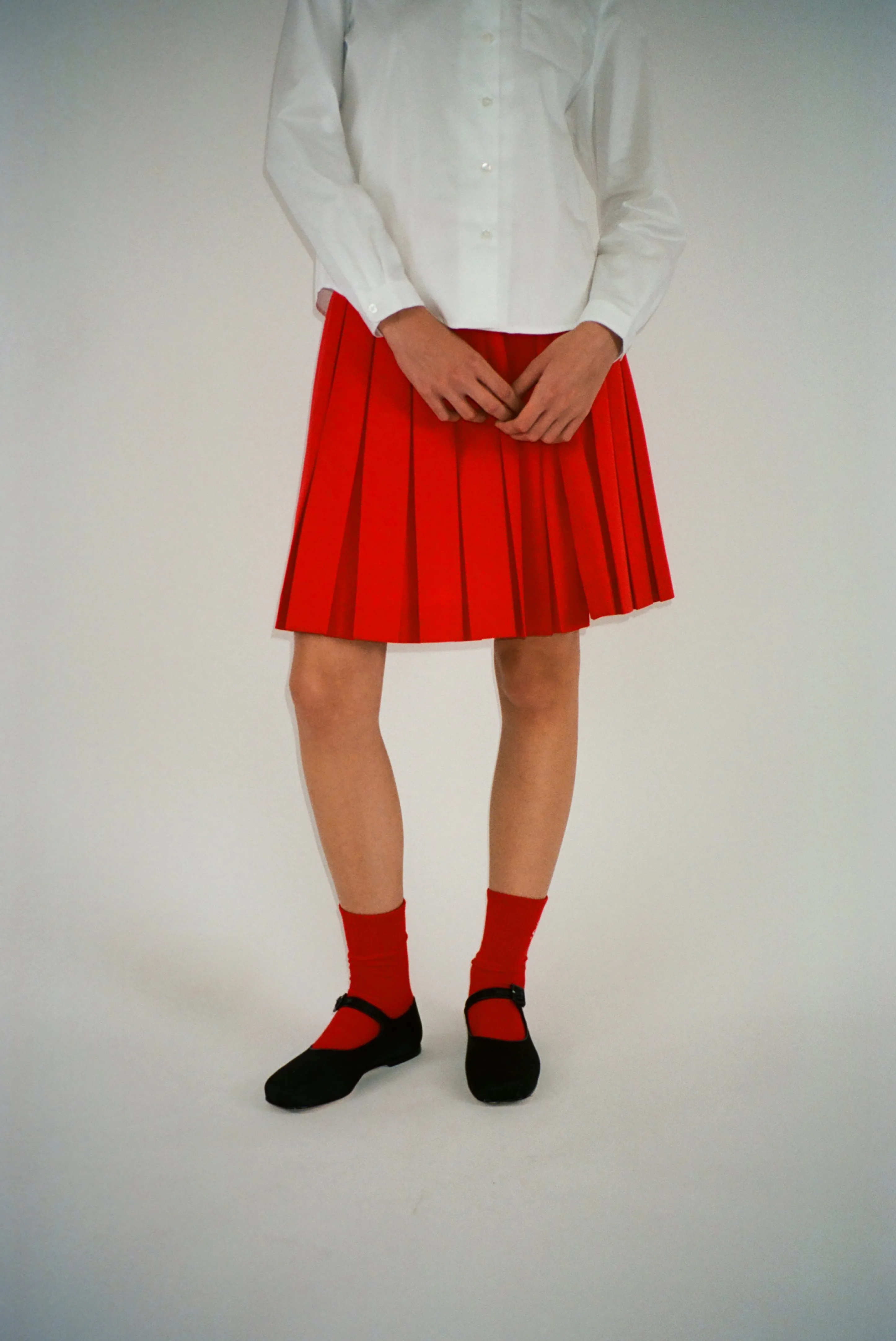 SPORT MONOGRAM SOCK IN RED