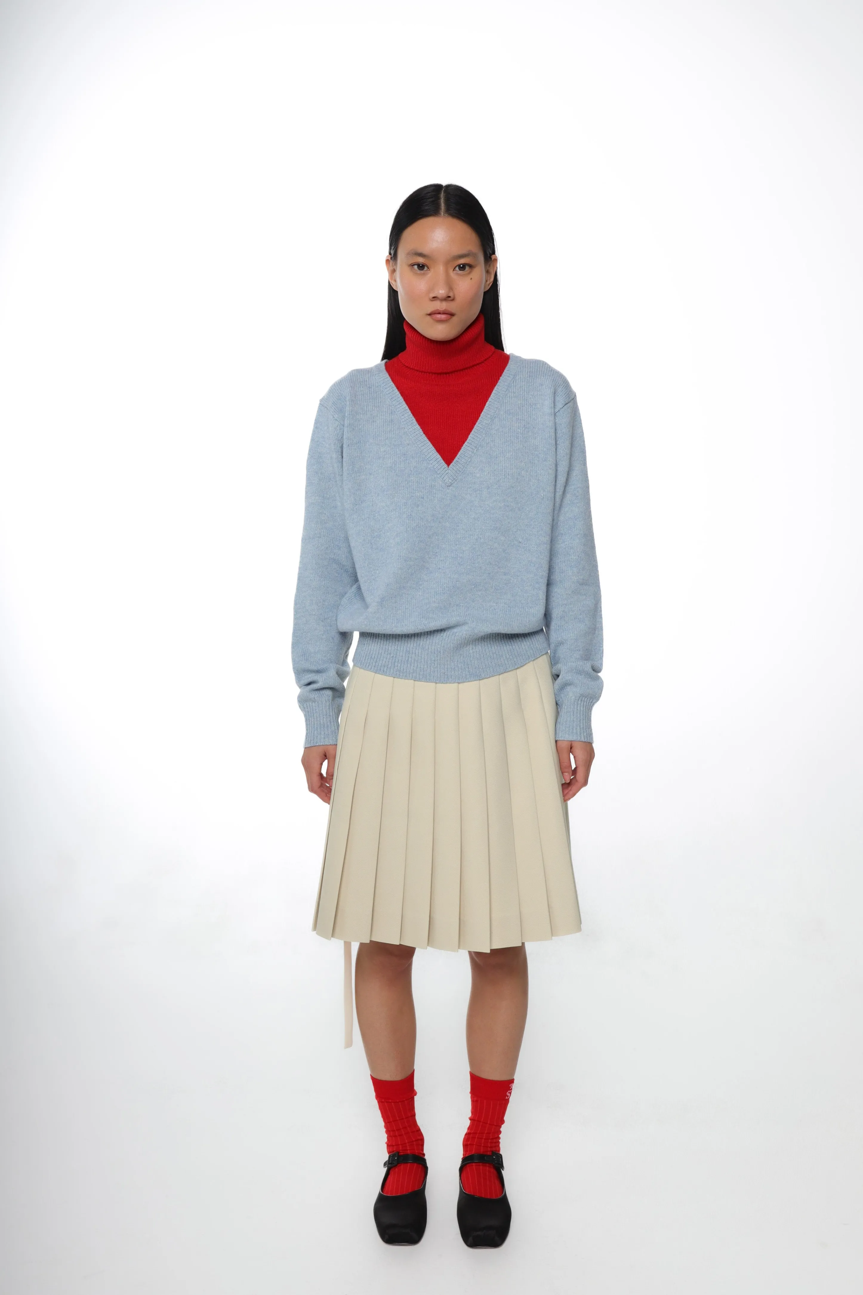 BAMBOO SWEATER IN LIGHT BLUE