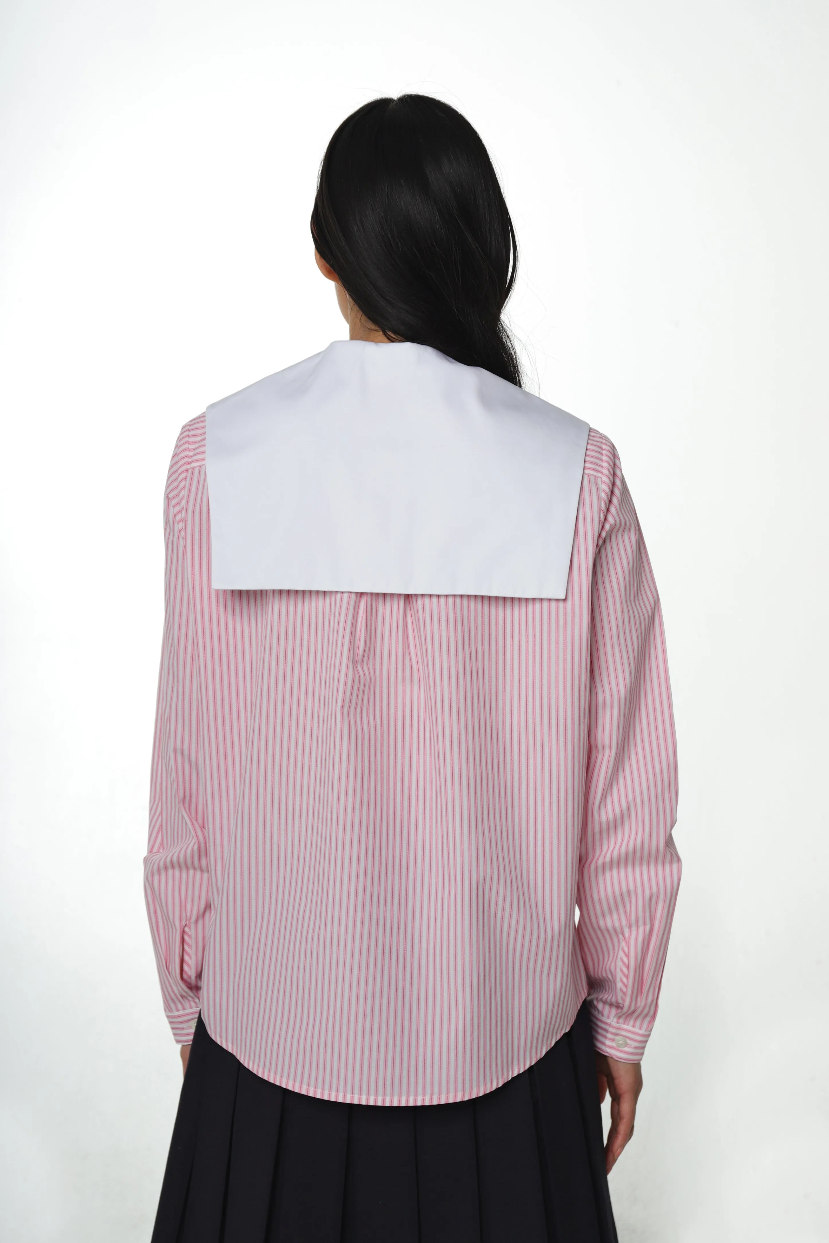 LUTON SHIRT IN PINK STRIPE