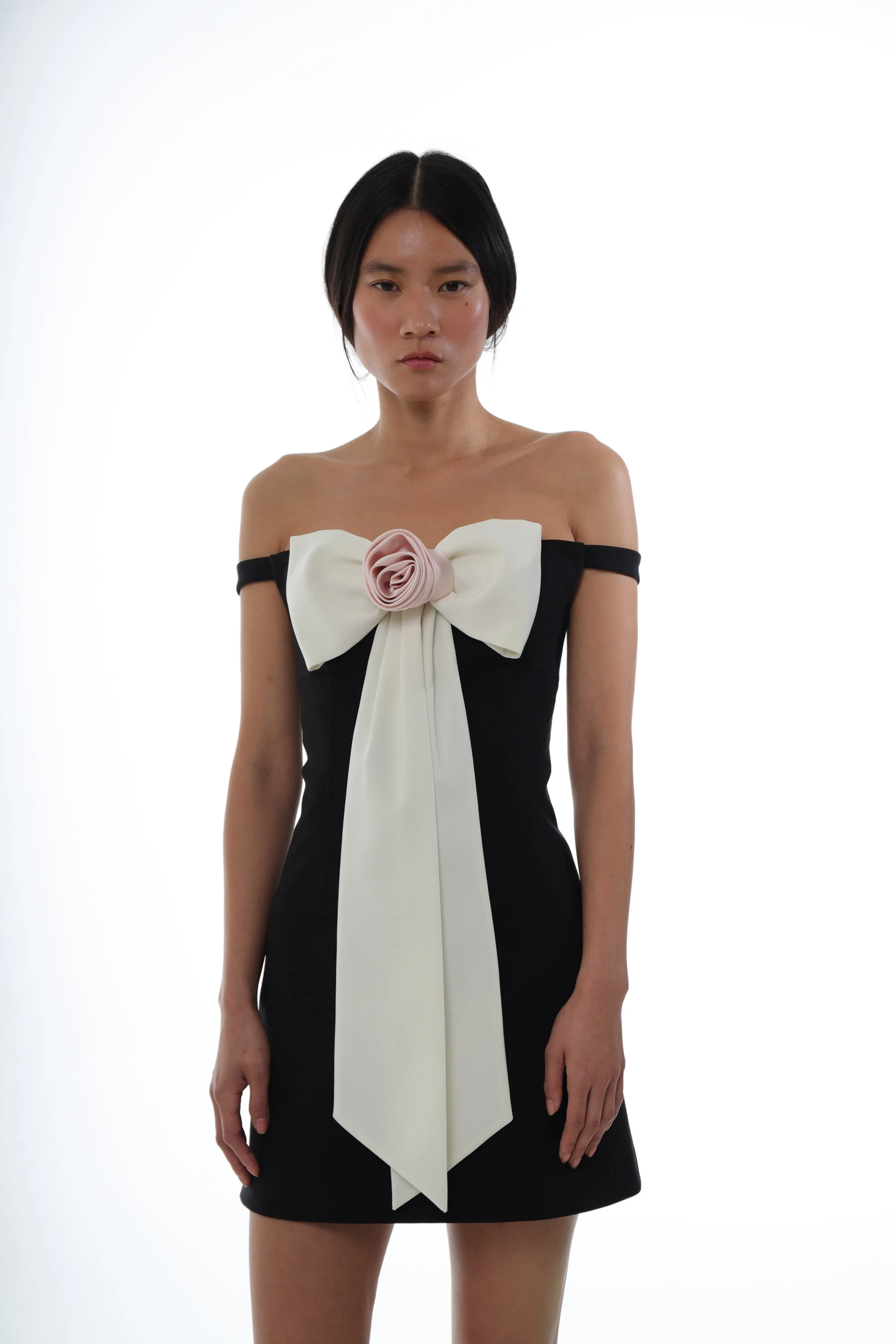 TULIPS DRESS IN BLACK