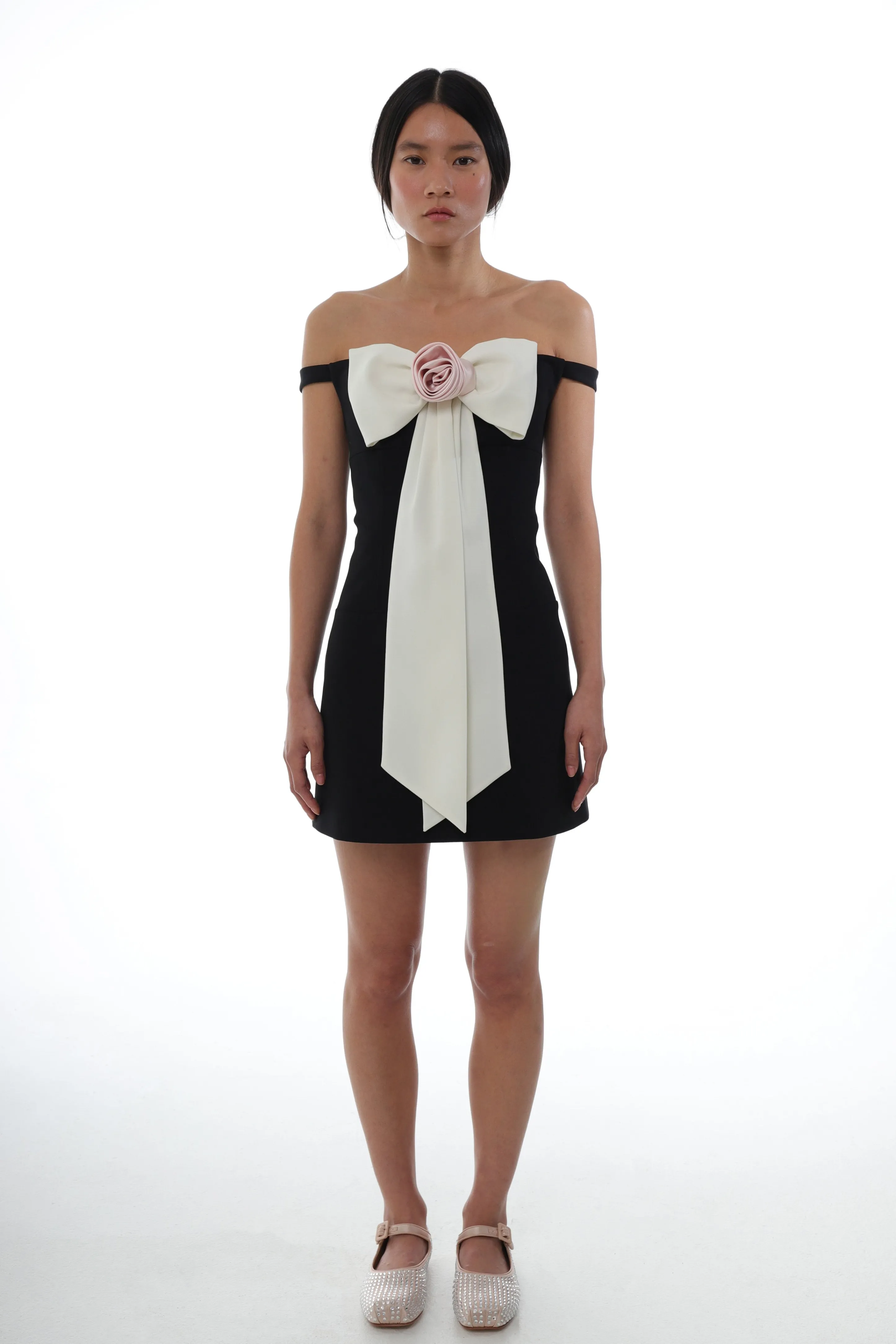 TULIPS DRESS IN BLACK